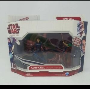 2009 Hasbro star wars the clone wars can cell with Anakin Skywalker